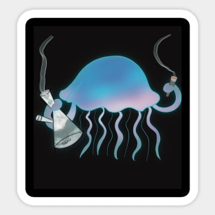 Jamming jellyfish Sticker